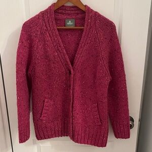 Aran Wool Women's Pink Sweater New without tags
